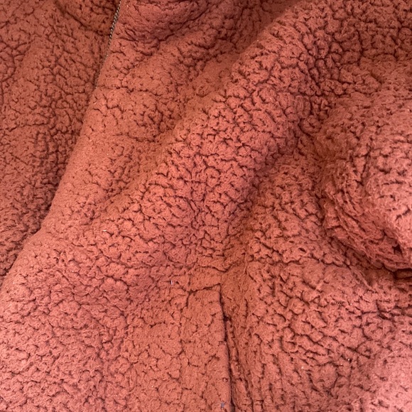 (A7) LOUNA Rust Sherpa Puffer Teddy Bear Jacket, Size Medium - Picture 9 of 15